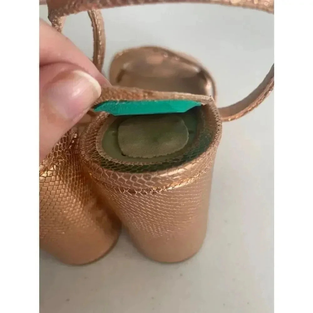 Women's Antonio Melani Rose Gold Gwen’s Sandals Size 7M GUC!‎ - Picture 6 of 10